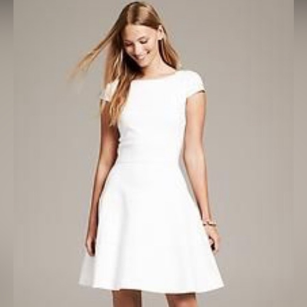 Banana Republic white dress